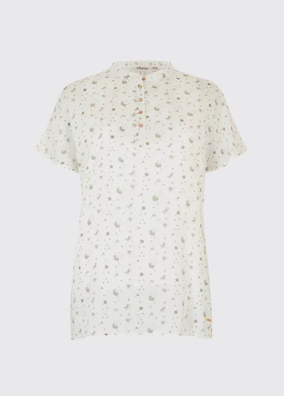 Waterfall Printed Top - White sold by Dubarry of Ireland