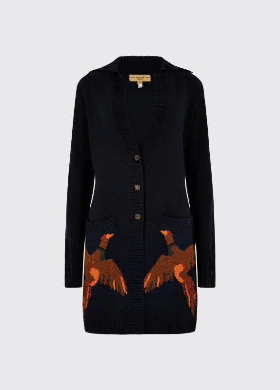 Dromore Knitted Cardigan - Navy made by Dubarry of Ireland