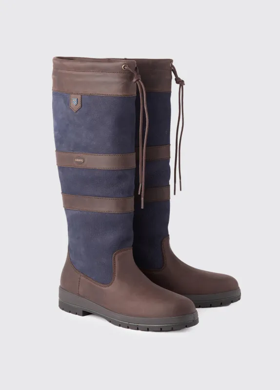 Galway Ladies ExtraFit™ Country Boot - Navy/Brown made by Current
