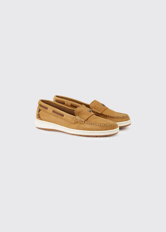 Kos Deck Shoe - Tan made by Dubarry of Ireland