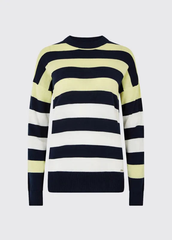 Aranmore Crew Neck sweater - Navy made by Dubarry of Ireland