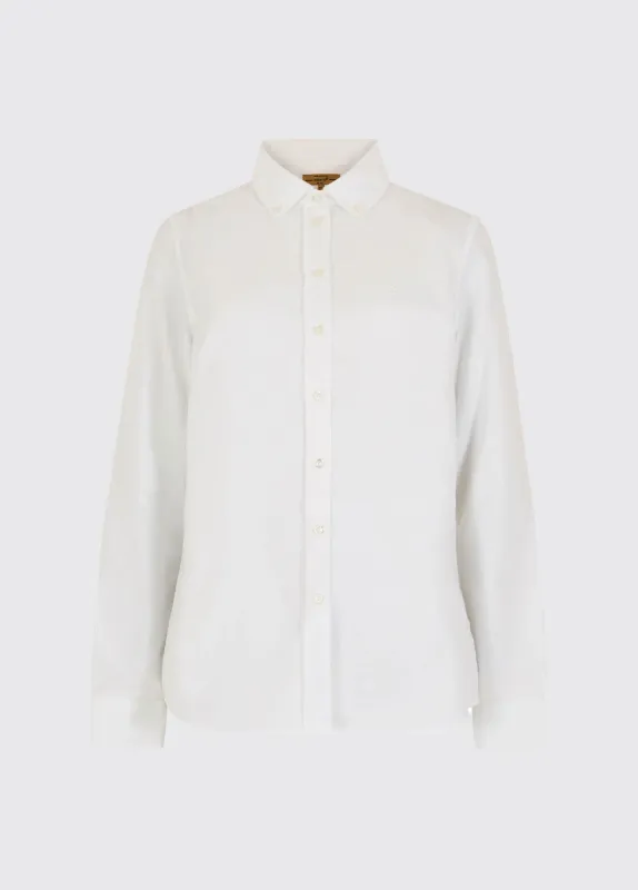 Mimosa Cotton Shirt - White sold by Dubarry of Ireland