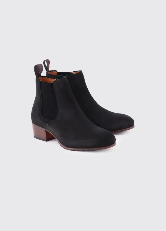 Bray Chelsea Boot - Black Suede sold by Dubarry of Ireland