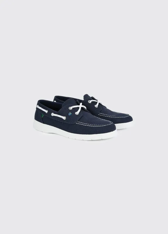 Biarritz Canvas Deck Shoe - Navy sold by Dubarry of Ireland