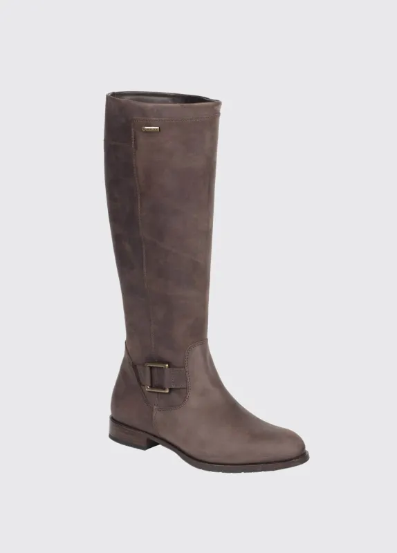 Limerick Ladies Leather Soled Boot - Old Rum sold by Dubarry of Ireland