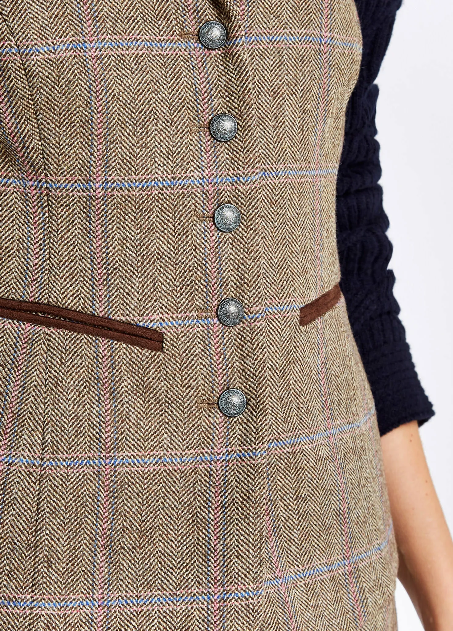 Spindle Tweed Waistcoat - Woodrose sold by Dubarry of Ireland product image thumbnail 4