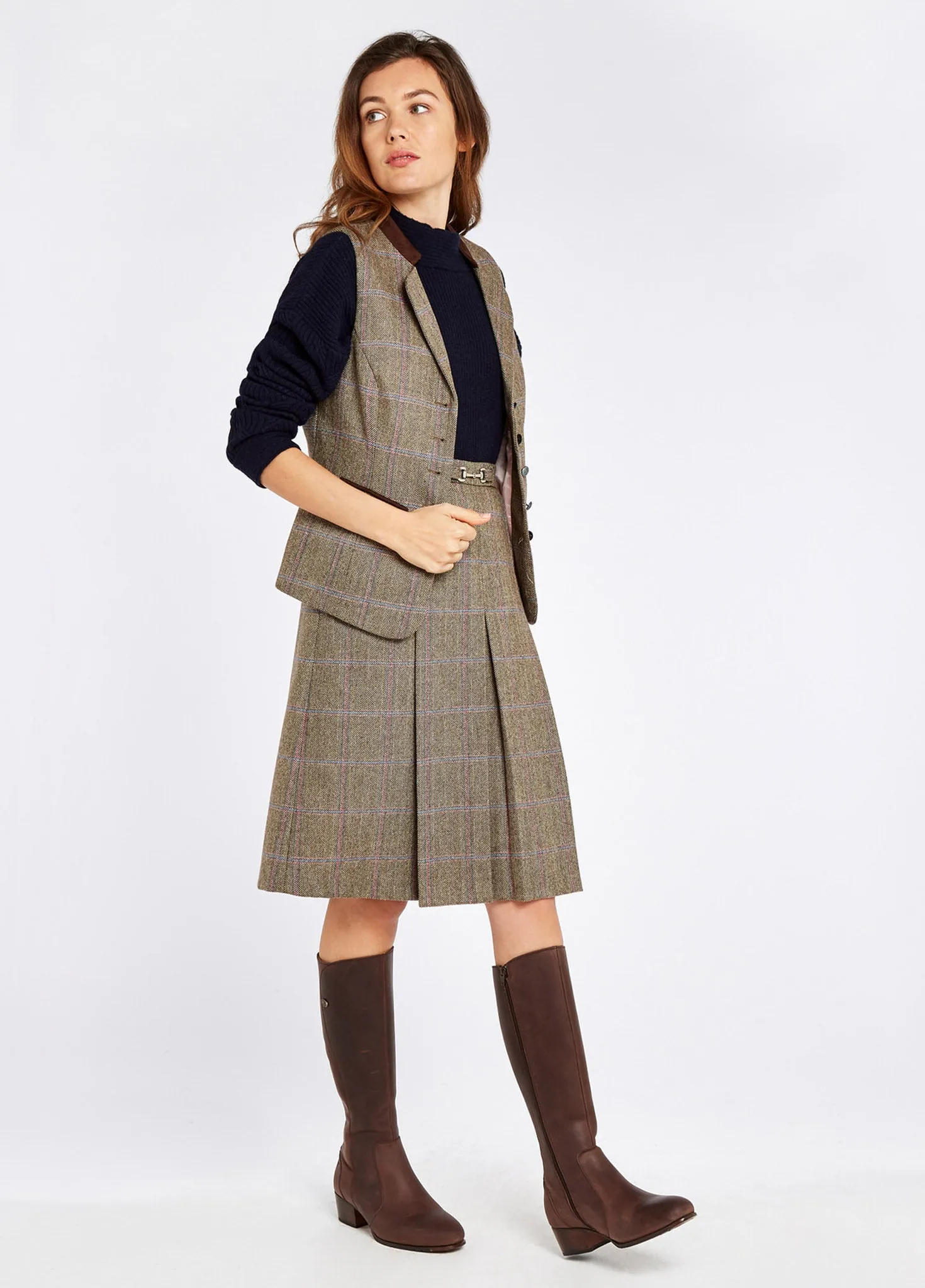 Spindle Tweed Waistcoat - Woodrose sold by Dubarry of Ireland product image thumbnail 2