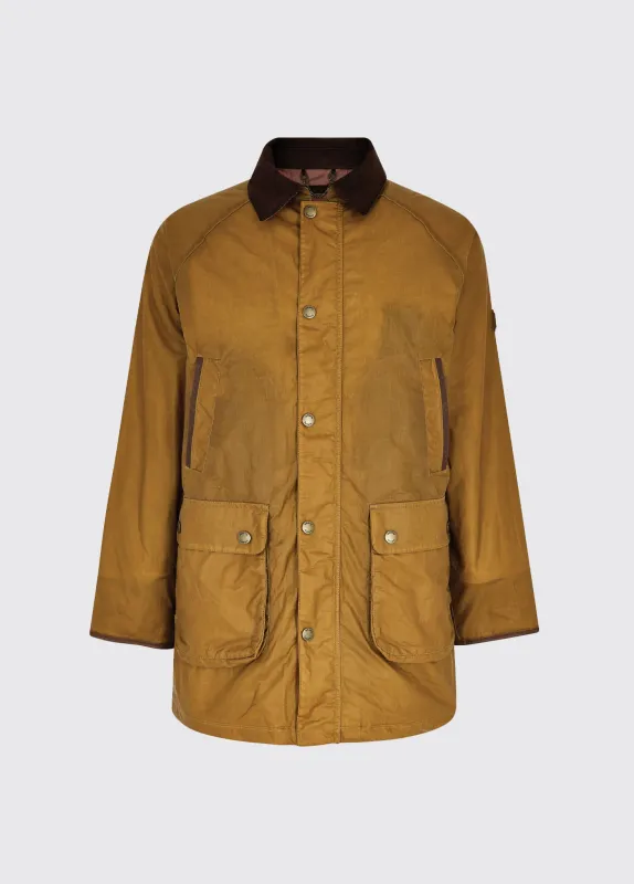 Brunswick Wax Jacket - Harvest Gold made by Dubarry of Ireland