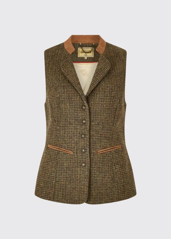 Spindle Tweed Waistcoat - Heath made by Dubarry of Ireland