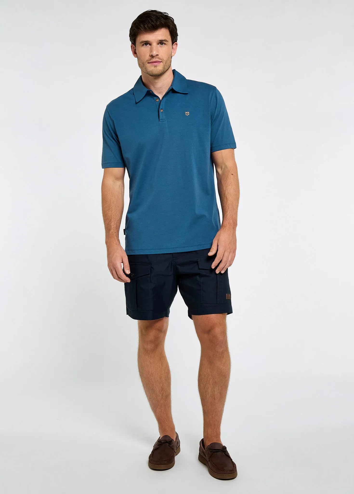 Kilmurray Men’s Three-Button Polo - Indigo sold by Dubarry of Ireland product image thumbnail 2