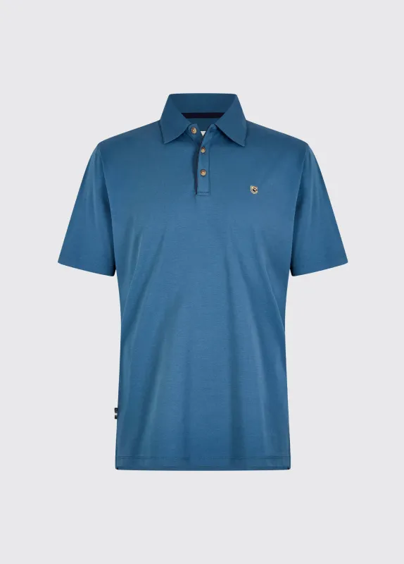 Kilmurray Men’s Three-Button Polo - Indigo made by Current