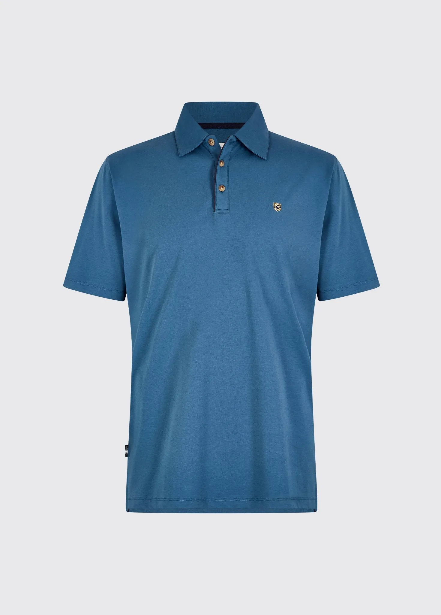 Kilmurray Men’s Three-Button Polo - Indigo sold by Dubarry of Ireland