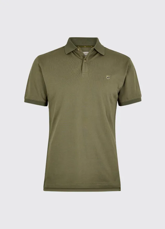 Courtney Men’s short sleeve polo - Kelp made by Current