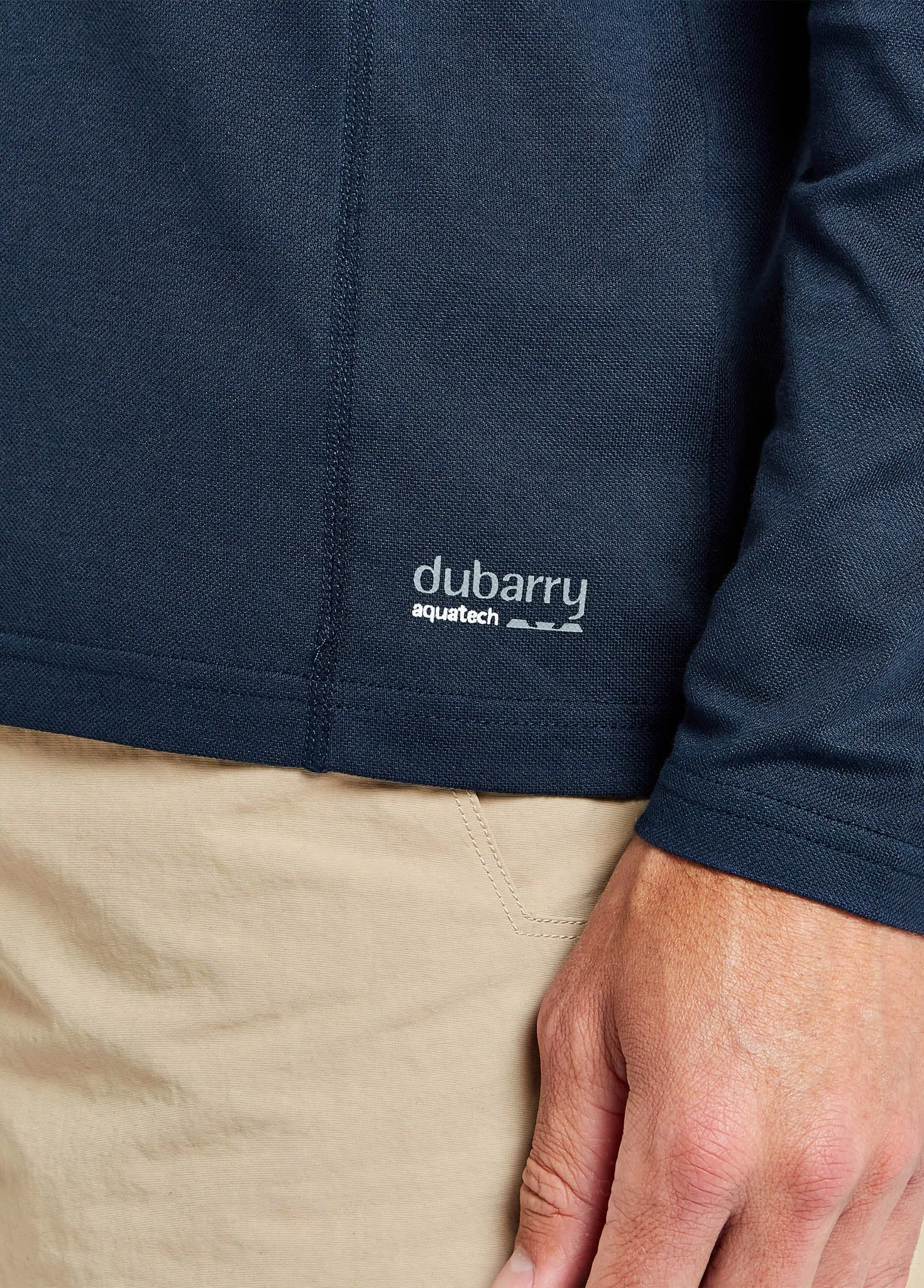 Freshford Women's Long-sleeved Polo - Navy sold by Dubarry of Ireland product image thumbnail 2
