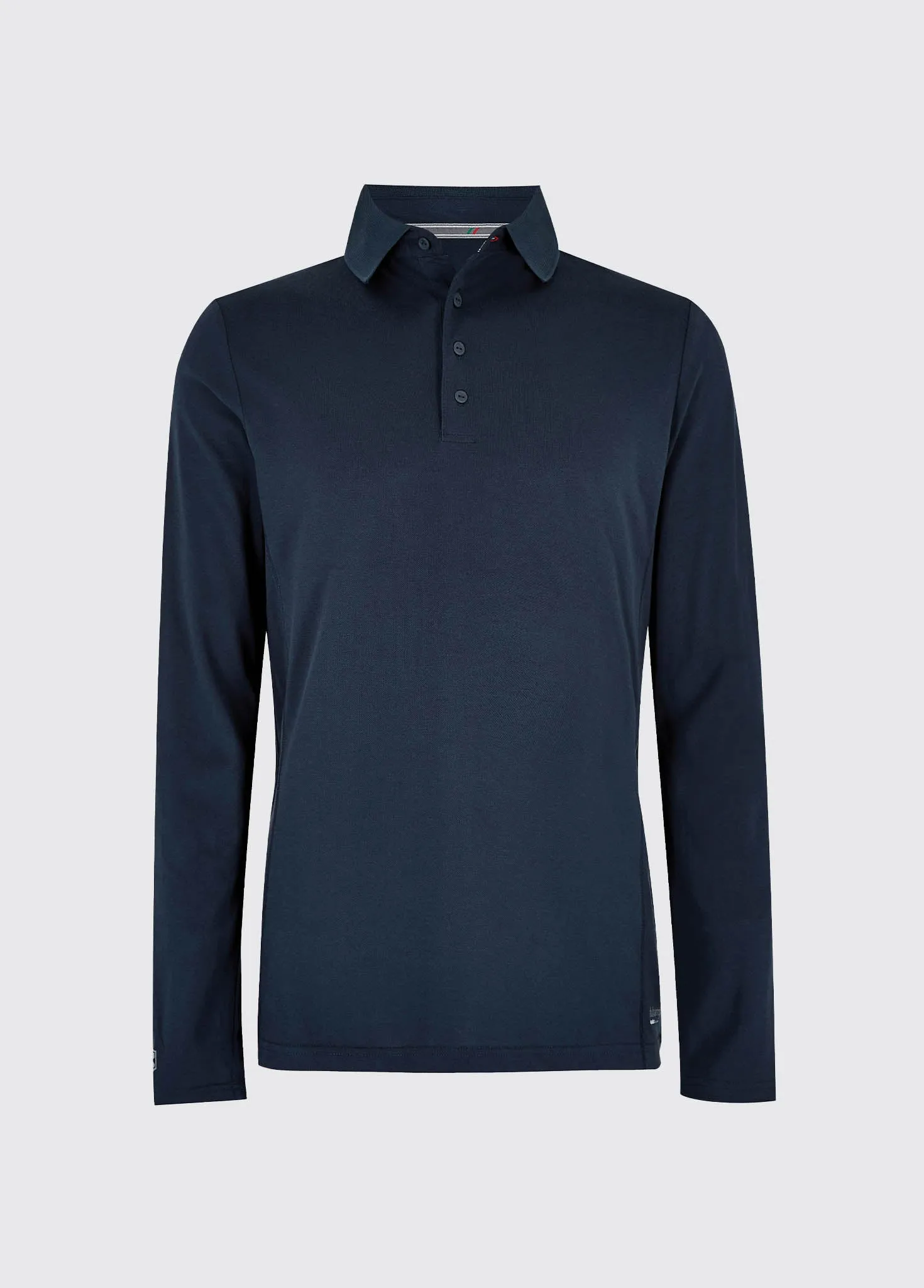 Freshford Women's Long-sleeved Polo - Navy sold by Dubarry of Ireland