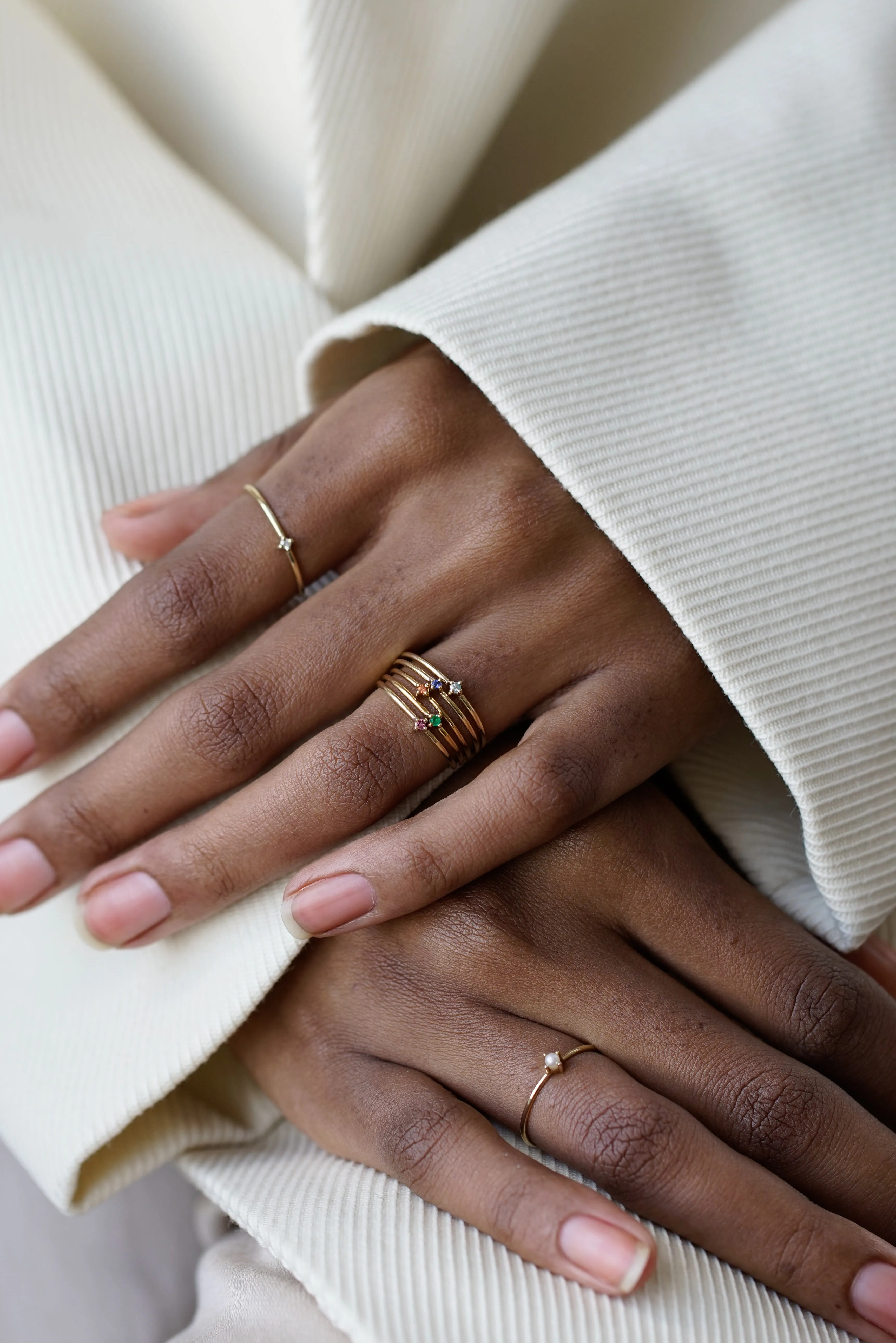 Swiss Blue Topaz Bamboo Ring sold by Otiumberg product image thumbnail 2