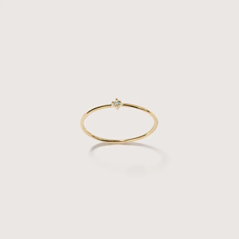 Swiss Blue Topaz Bamboo Ring sold by Otiumberg