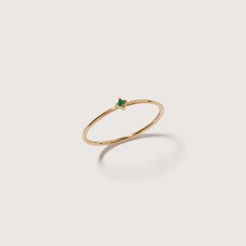 Emerald Bamboo Ring made by Otiumberg