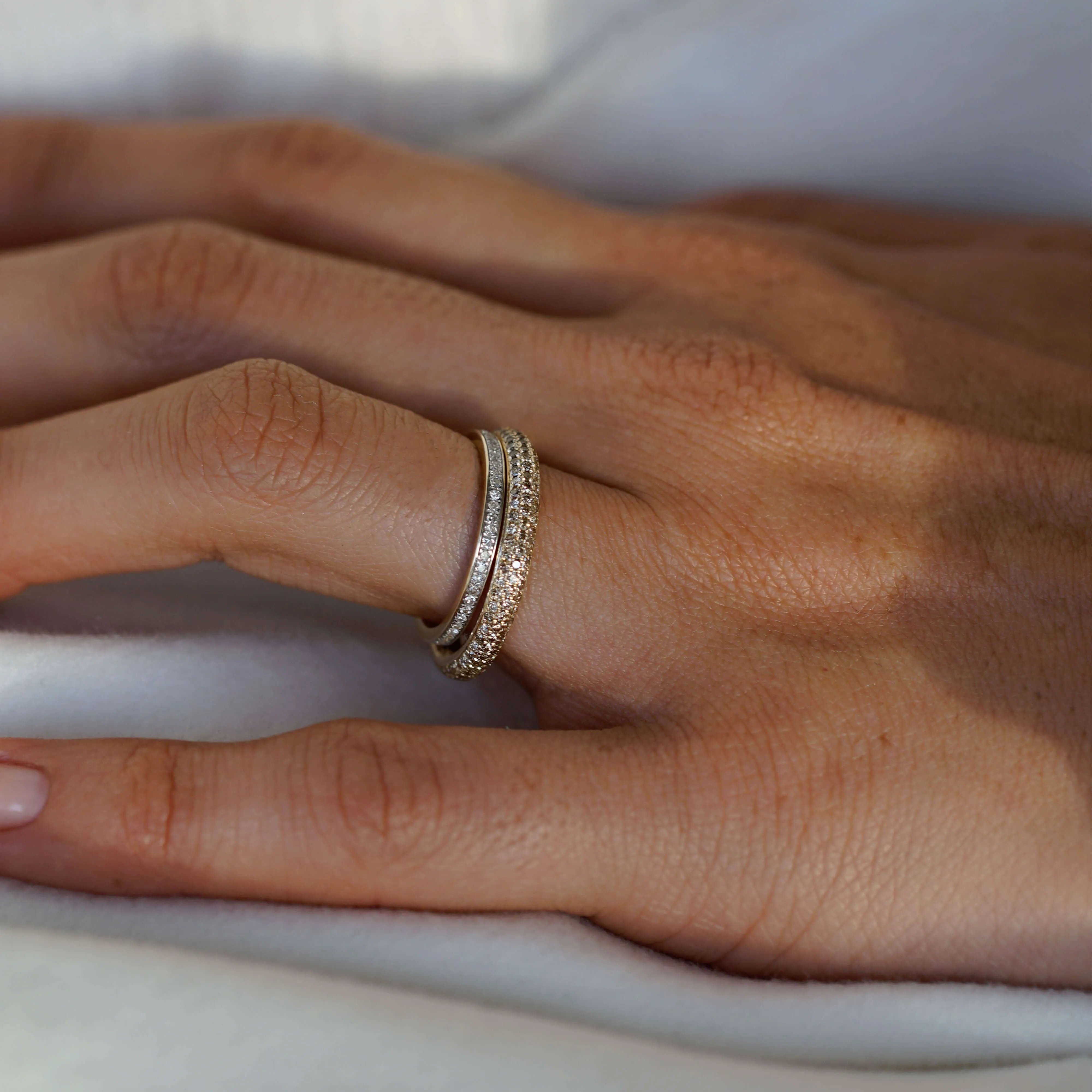 Diamond Channel Set Full Eternity Ring sold by Otiumberg product image thumbnail 3