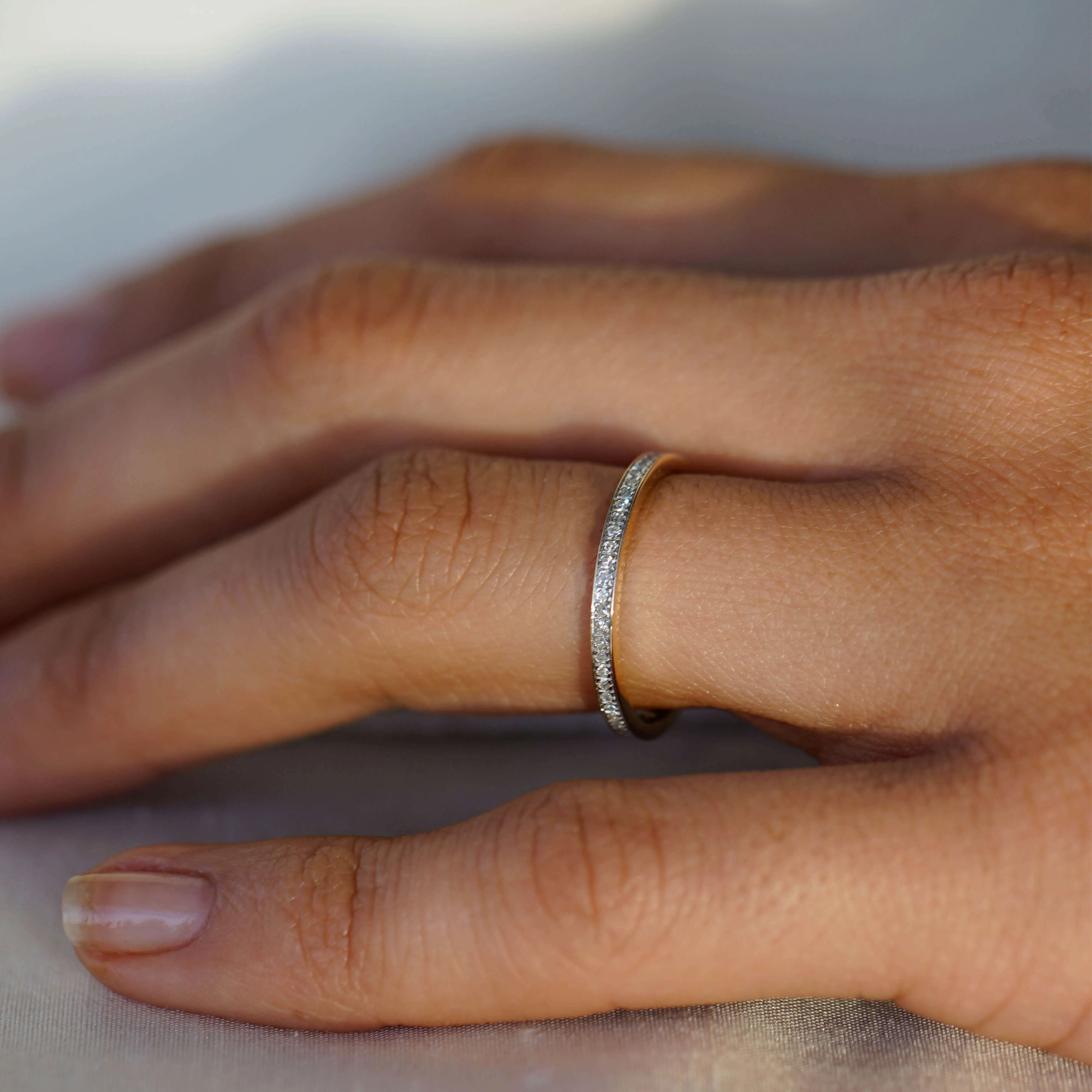 Diamond Channel Set Full Eternity Ring sold by Otiumberg product image thumbnail 2