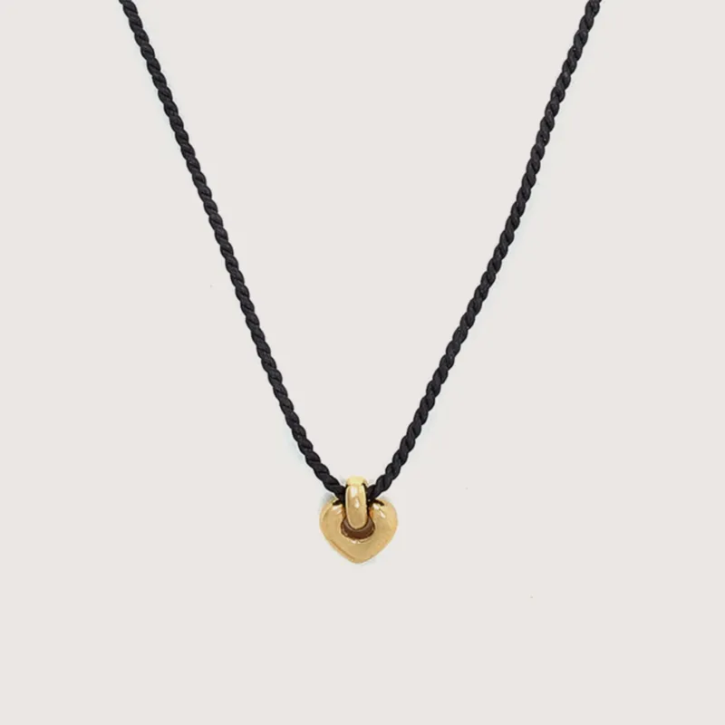 Cord Petite Heart Necklace sold by Otiumberg