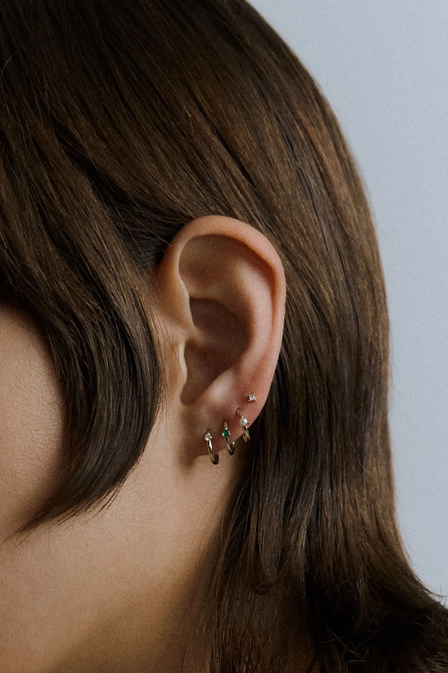 Bamboo Diamond Hoops sold by Otiumberg product image thumbnail 2