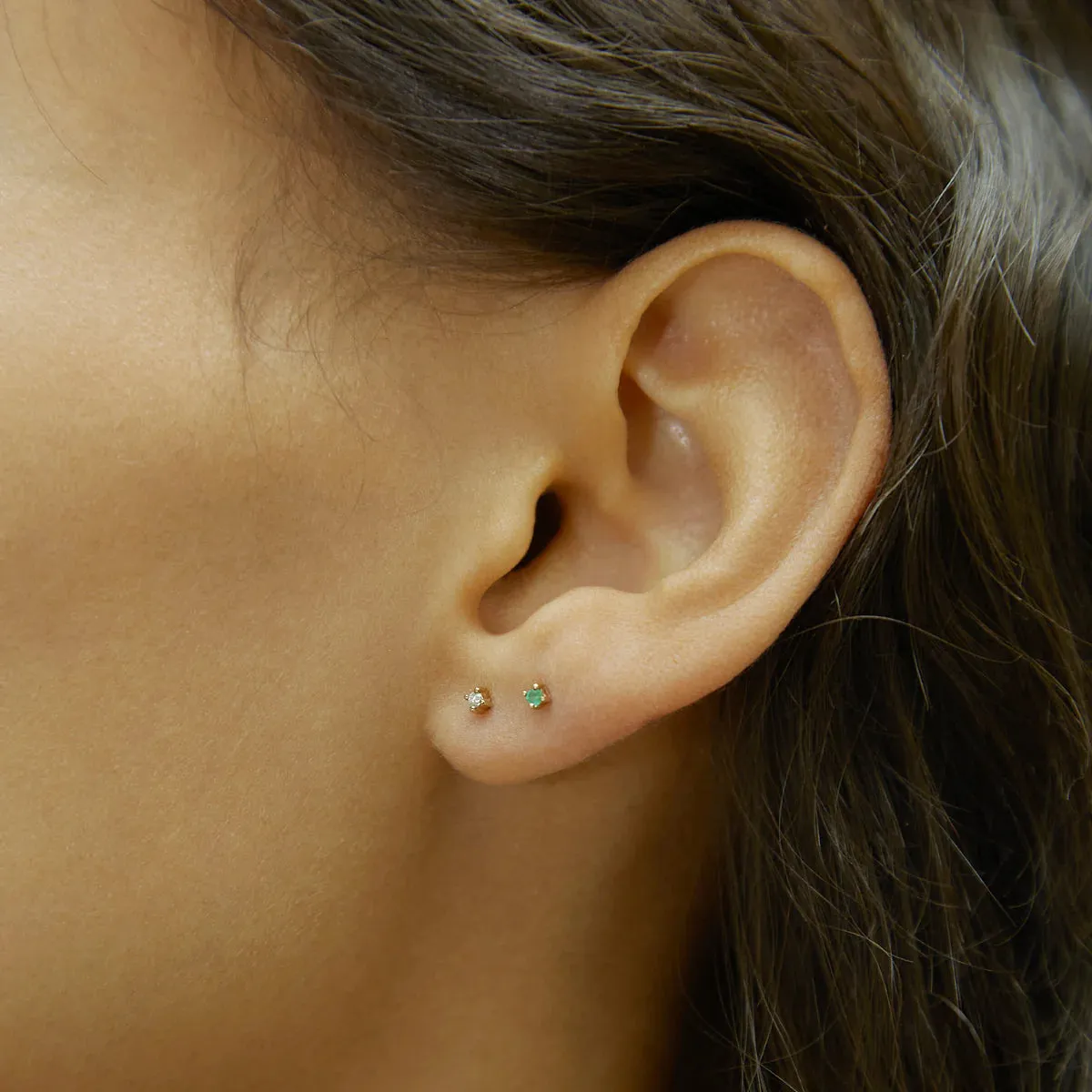 Tiny Diamond Studs sold by Otiumberg product image thumbnail 3