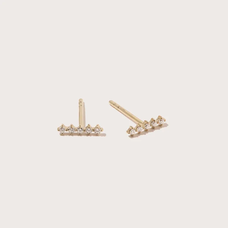 Diamond Bar Studs sold by Otiumberg