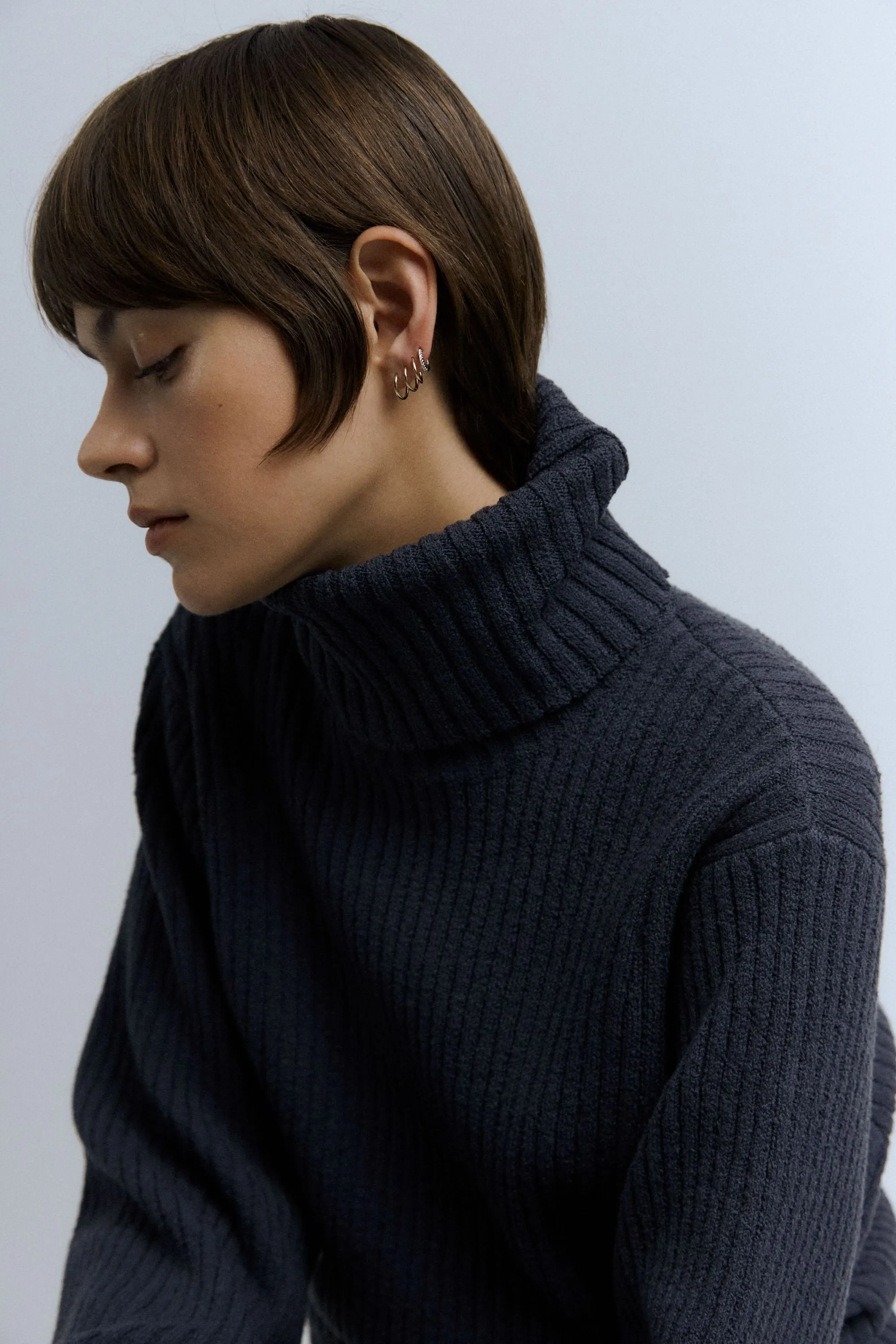 Gold Diamond Huggies sold by Otiumberg product image thumbnail 4