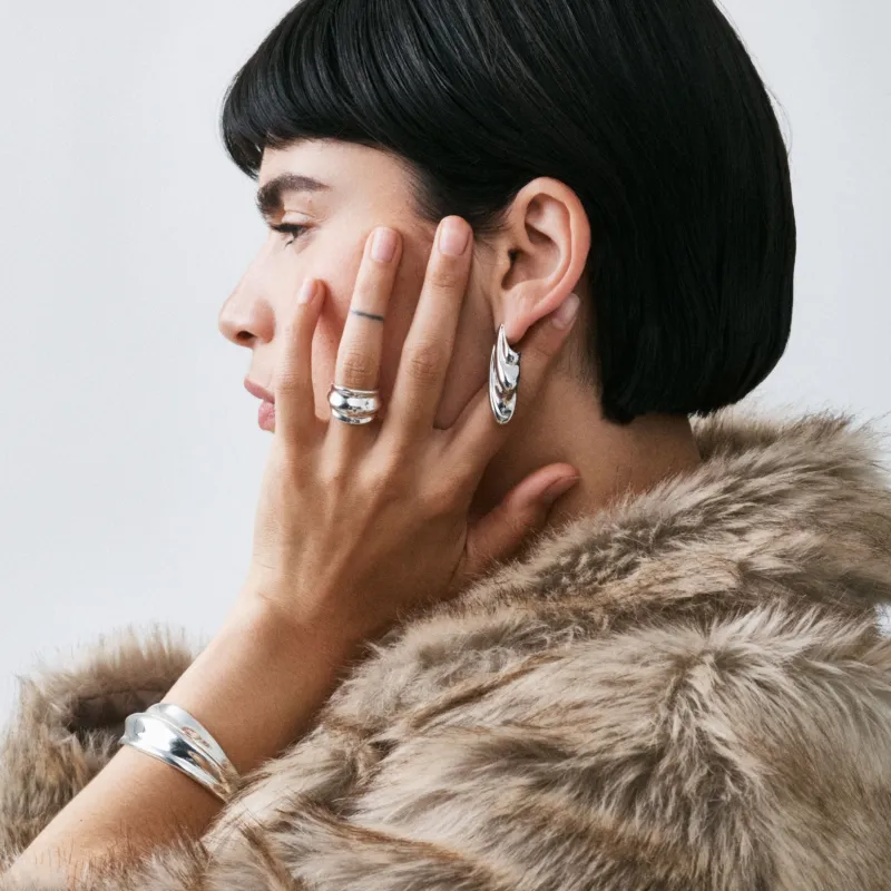 Wave Cuff Bracelet and Ring Set sold by Otiumberg