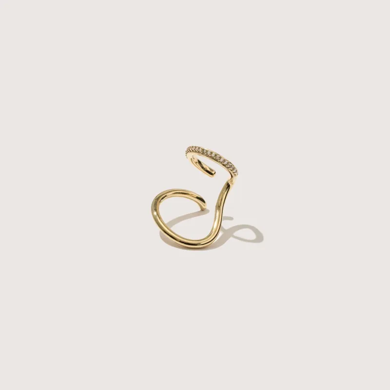 Pavé Sonder Ear Cuff sold by Otiumberg