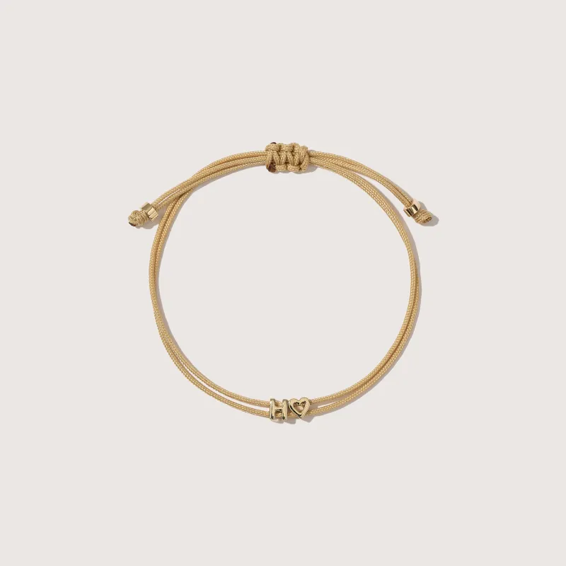 Totem Name Gold Cord Bracelet (Made To Order) sold by Otiumberg