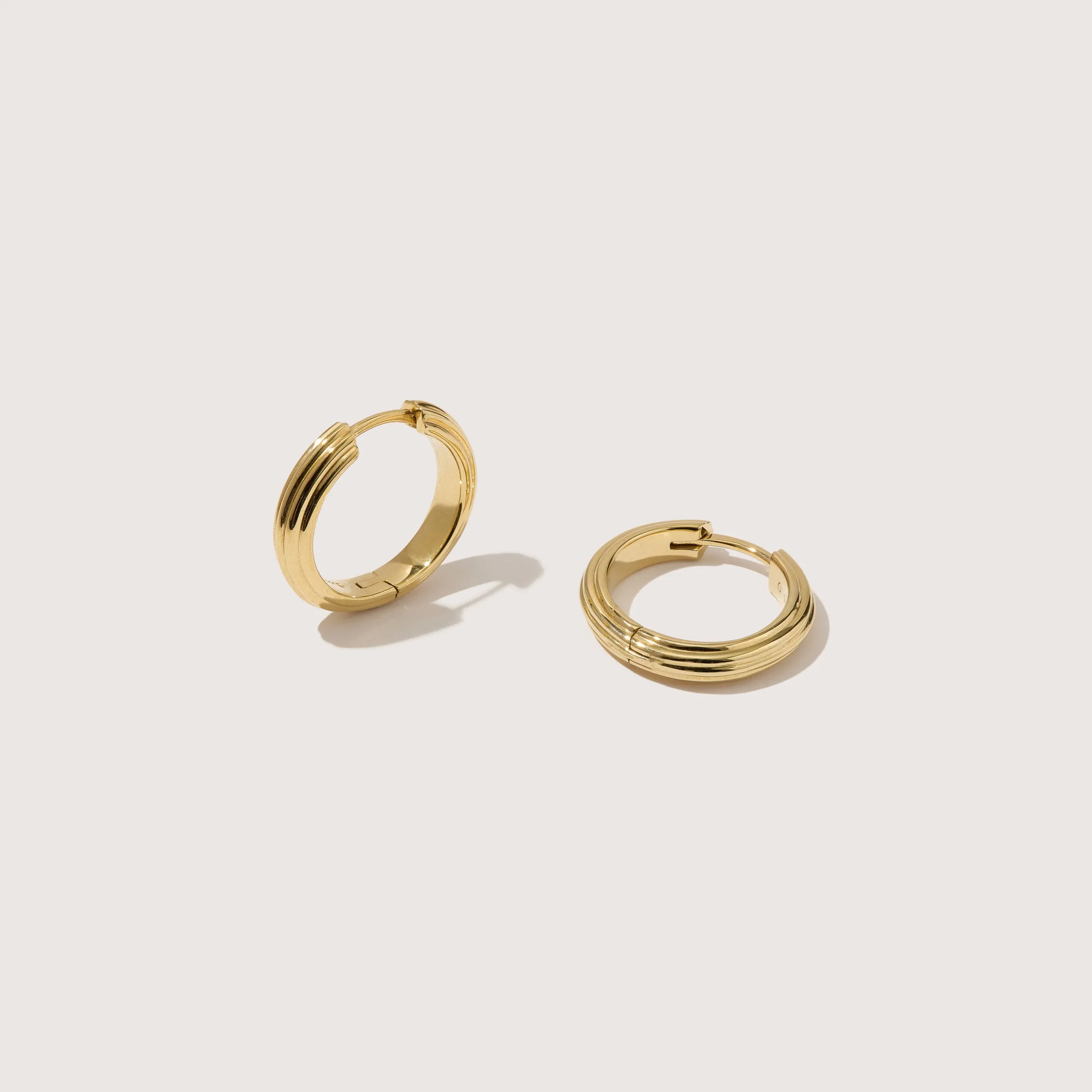 Ridged Echo Hoops sold by Otiumberg