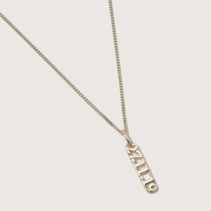 Silver Date Pendant (Made To Order) sold by Otiumberg