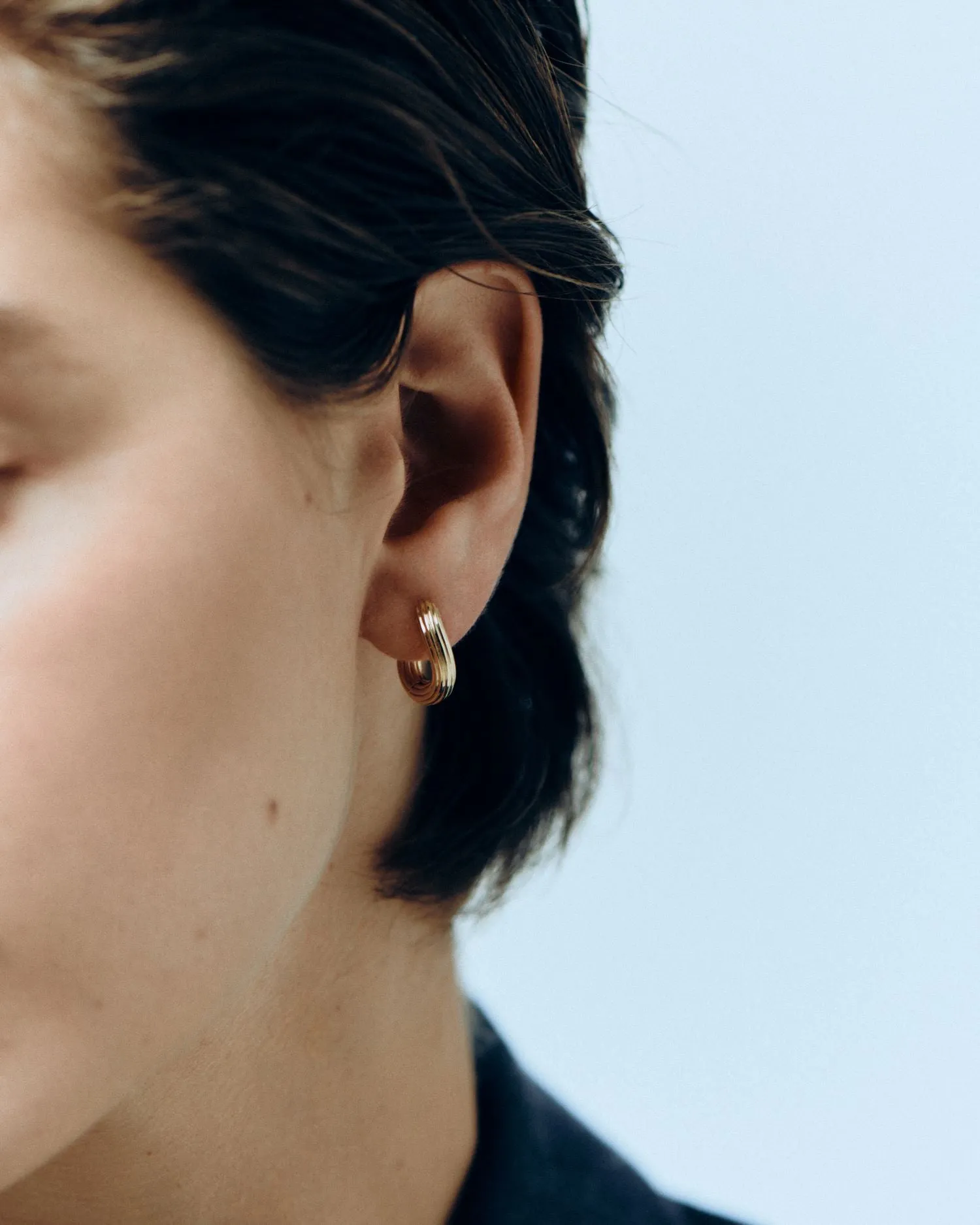 Twisted Chunky Ridged Hoops sold by Otiumberg product image thumbnail 2