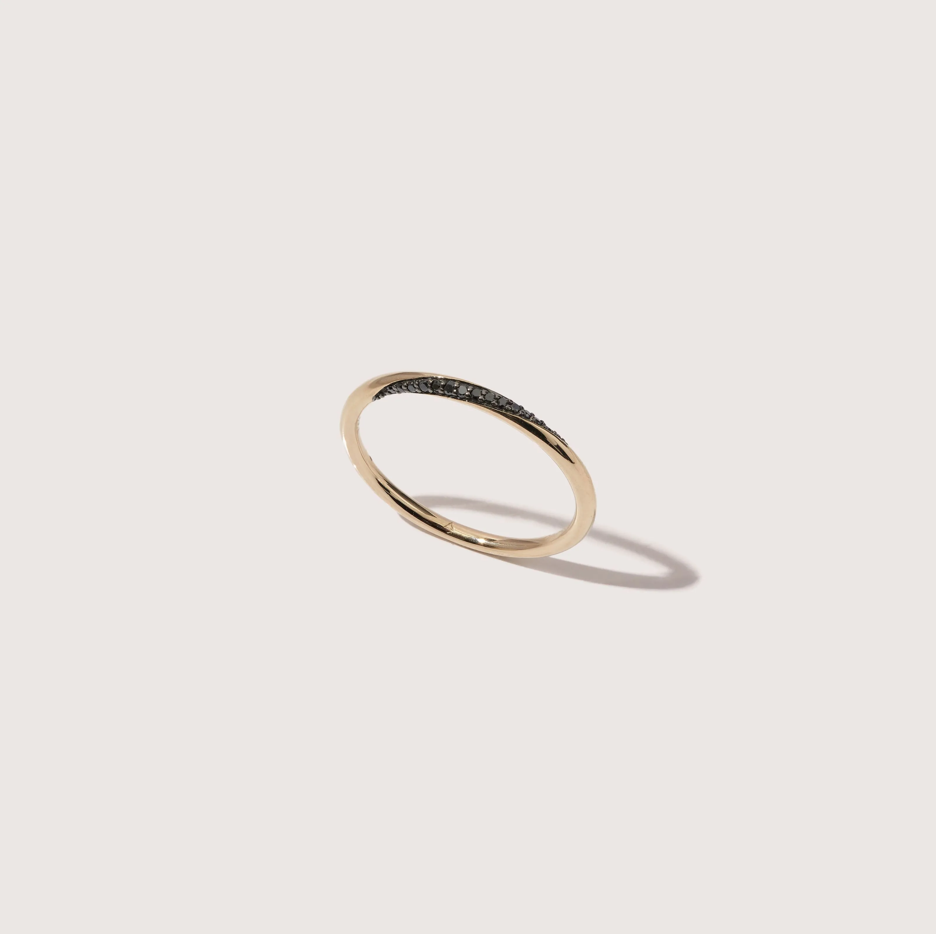 Twisted Black Diamond Thread Ring sold by Otiumberg product image thumbnail 4