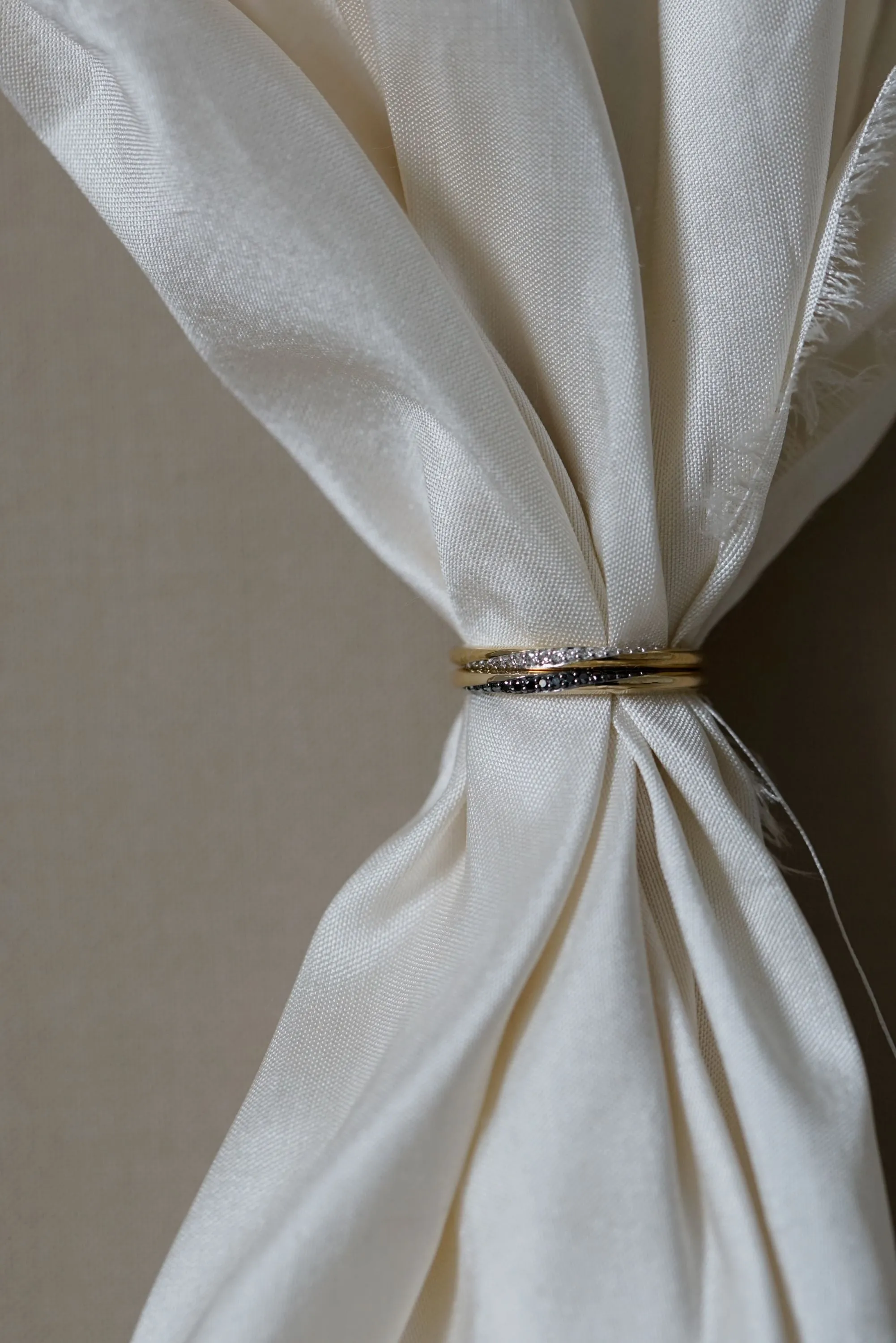 Twisted Black Diamond Thread Ring sold by Otiumberg product image thumbnail 3