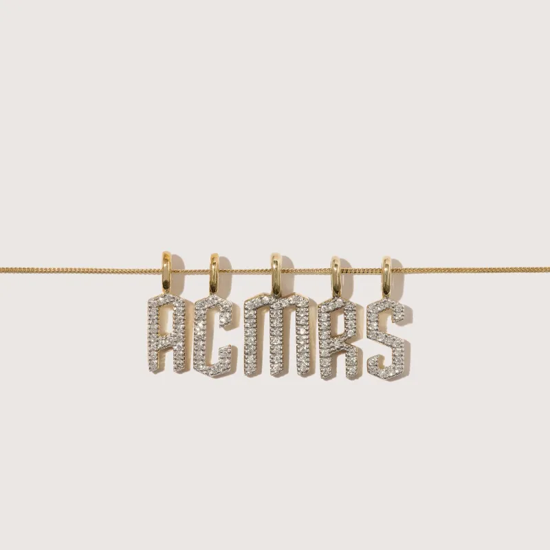 Diamond Initial Pendant sold by Otiumberg