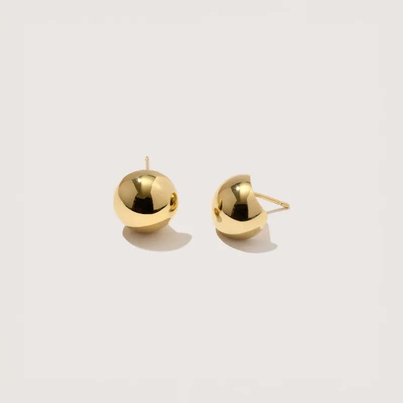 Small Boule Stud Earrings sold by Otiumberg