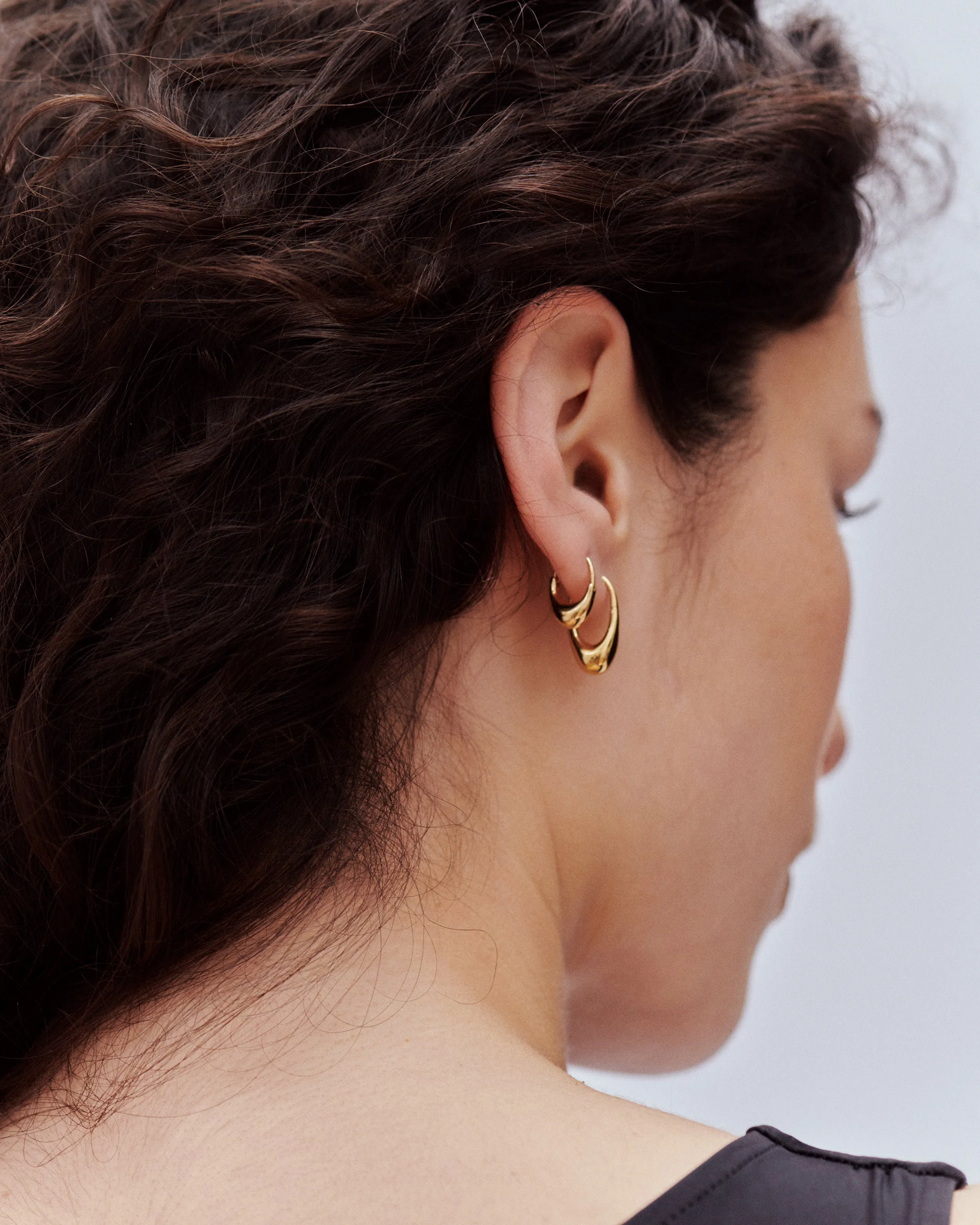 Roscida Drop Hoops sold by Otiumberg product image thumbnail 5