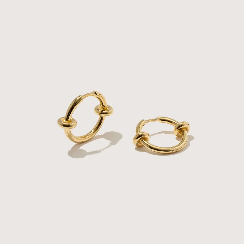 Orbit Everyday Gold Hoops sold by Otiumberg