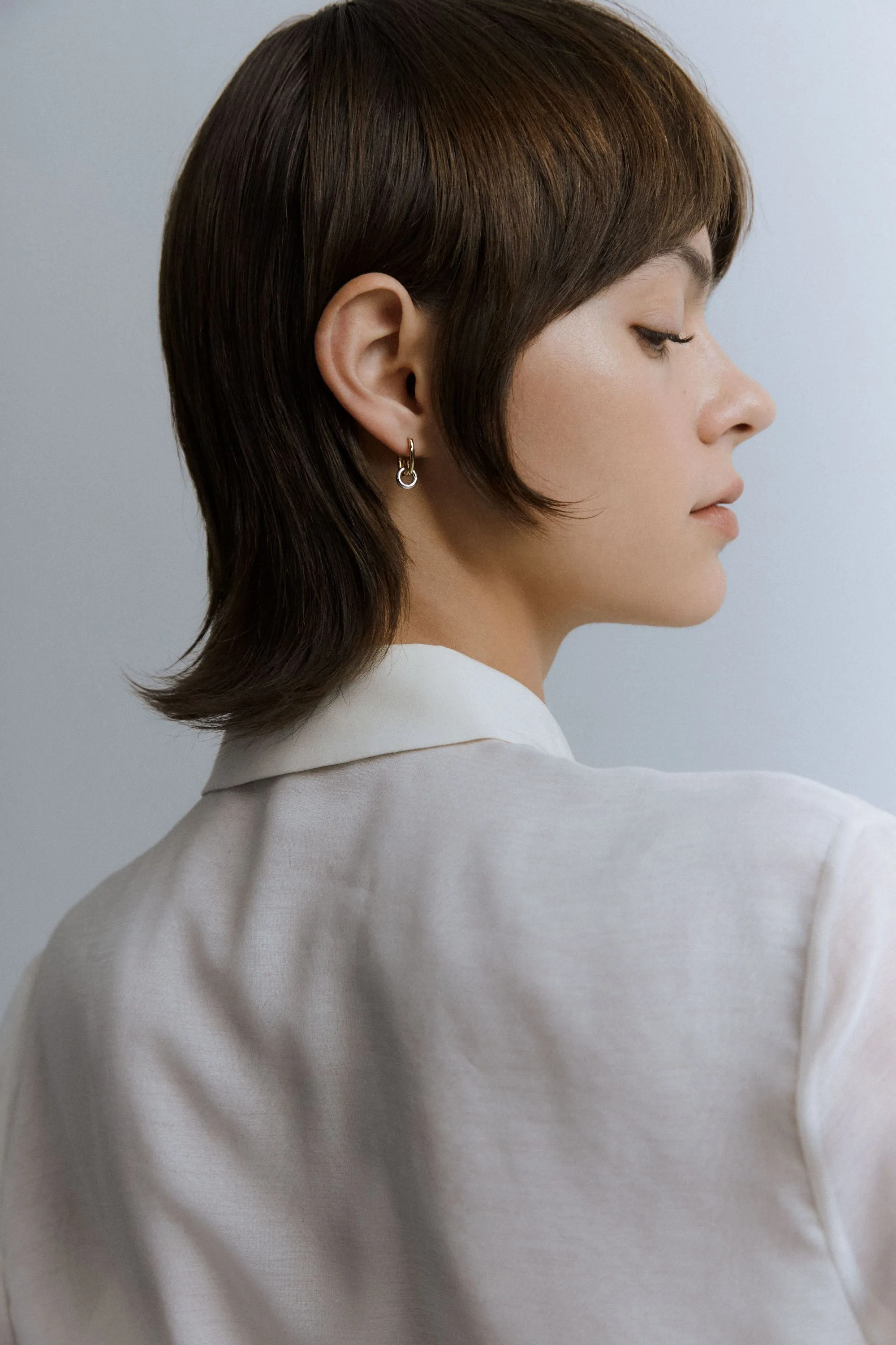 Loop Drop Hoop Earrings sold by Otiumberg product image thumbnail 2