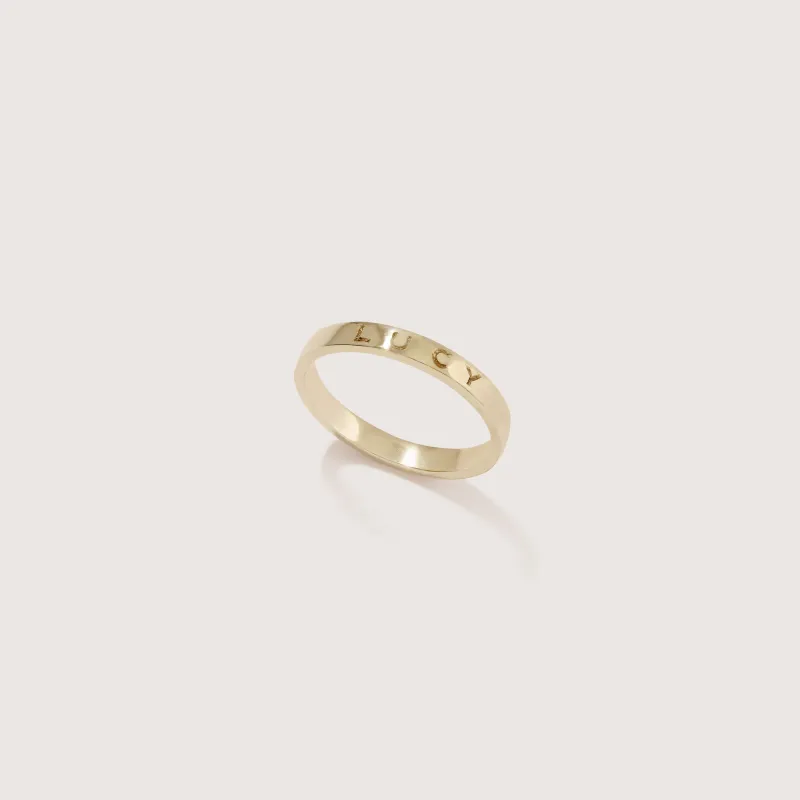 Band Ring with Complimentary Hand Engraving sold by Otiumberg