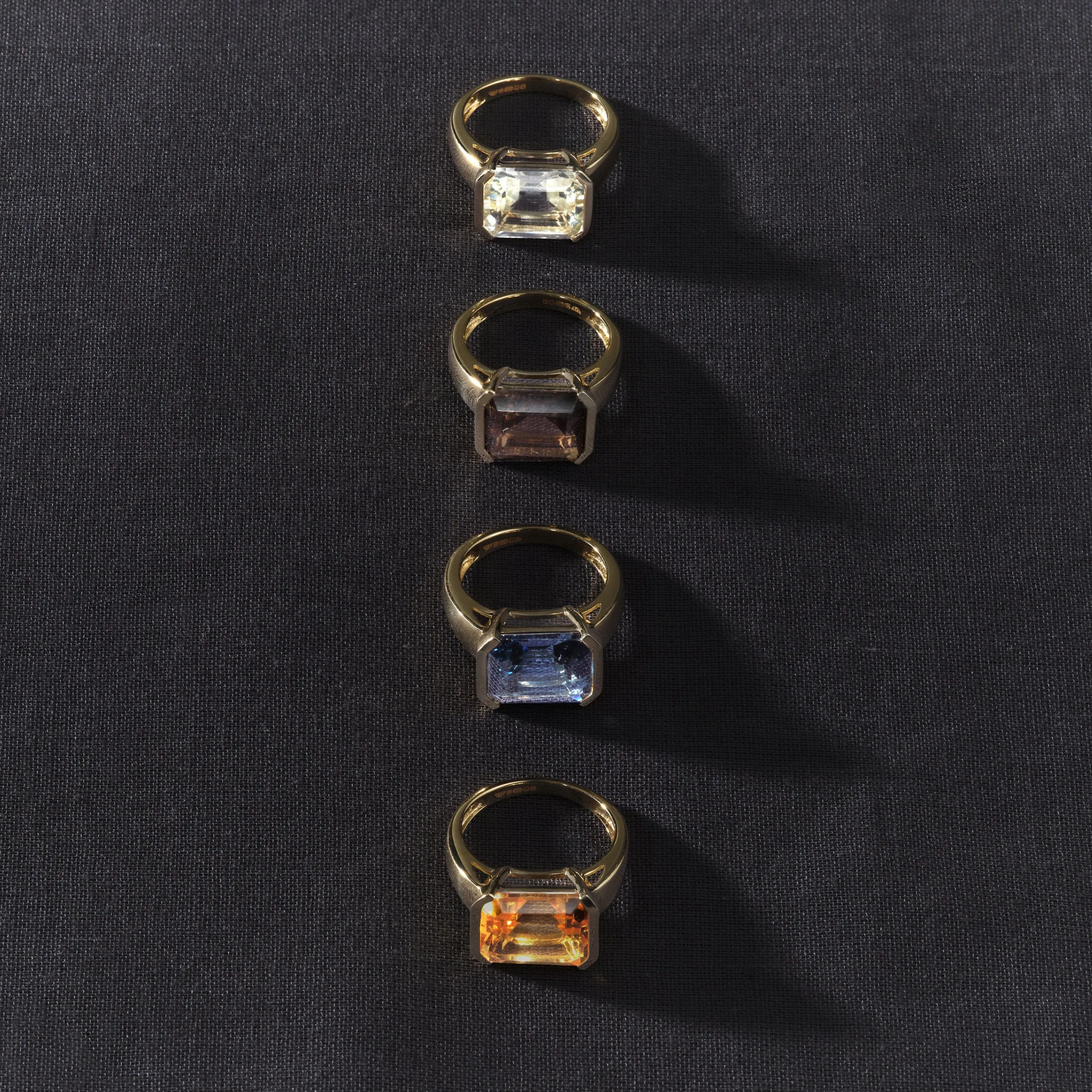 14kt Smokey Quartz Domino Set sold by Otiumberg product image thumbnail 5