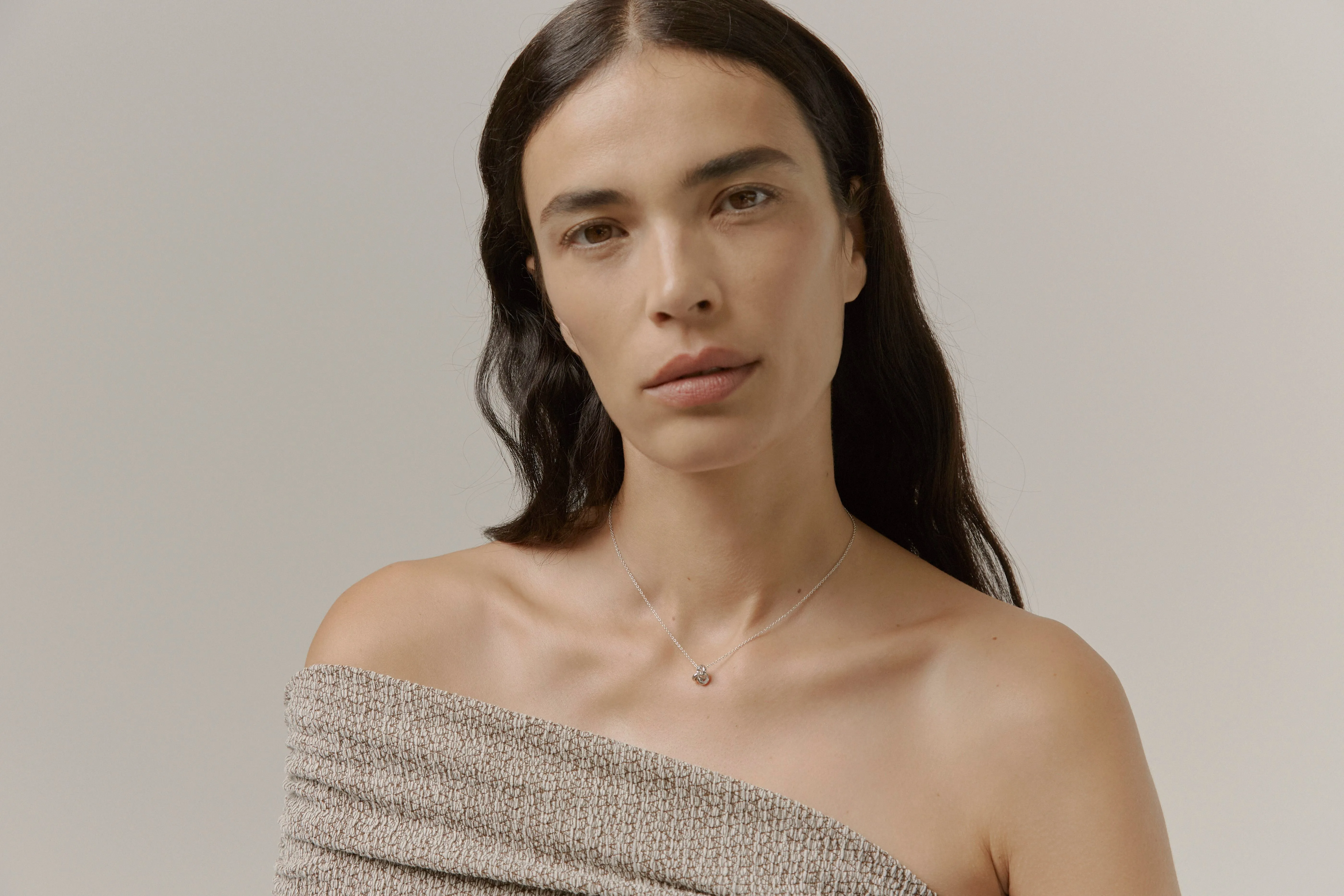 Silver Mini Knot Necklace sold by Otiumberg product image thumbnail 2