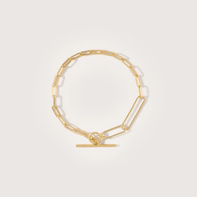 Two Chain Paperclip Bracelet sold by Otiumberg