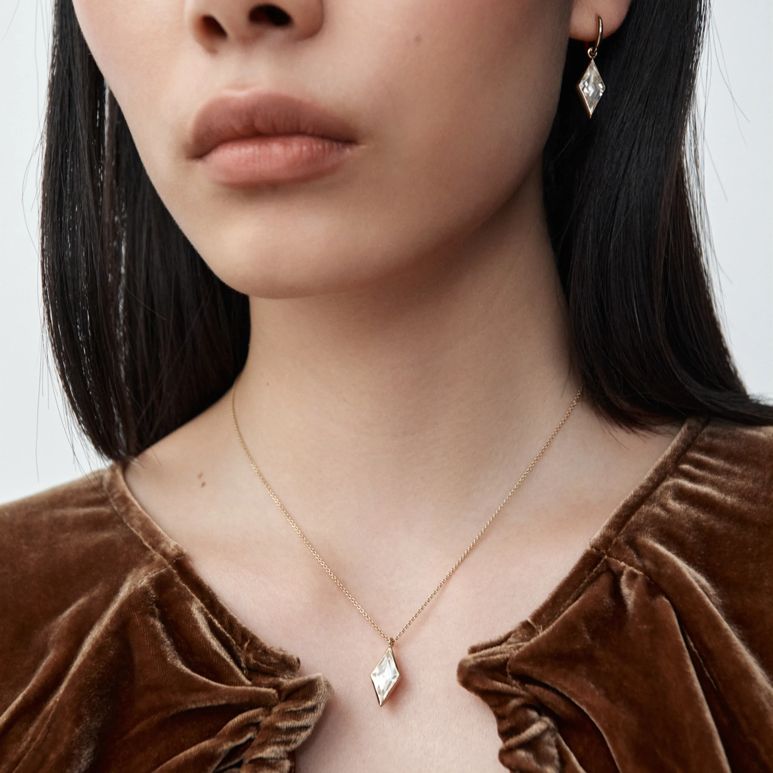 Kite Quartz Drop Earrings sold by Otiumberg product image thumbnail 2