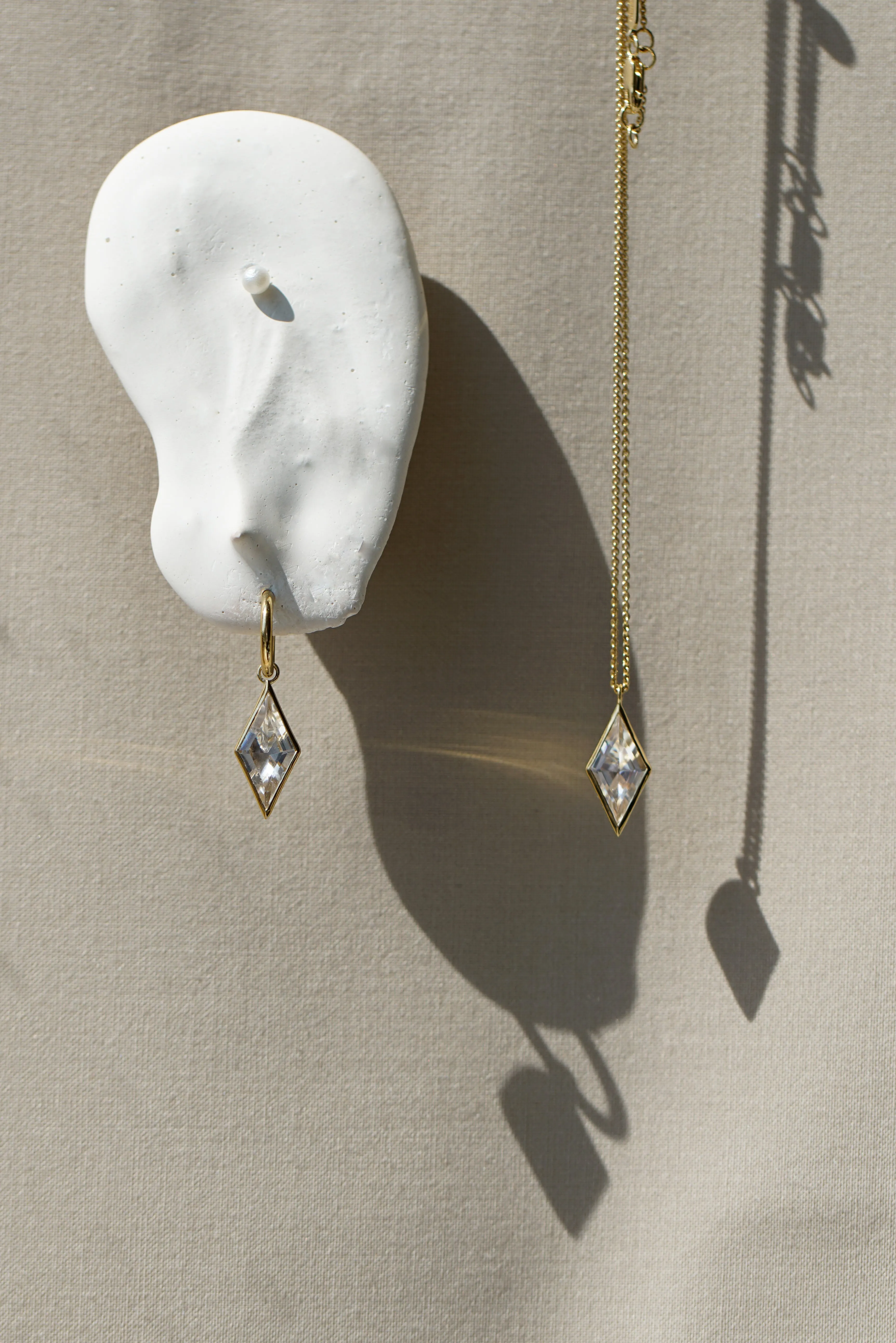Kite Quartz Drop Earrings sold by Otiumberg product image thumbnail 3