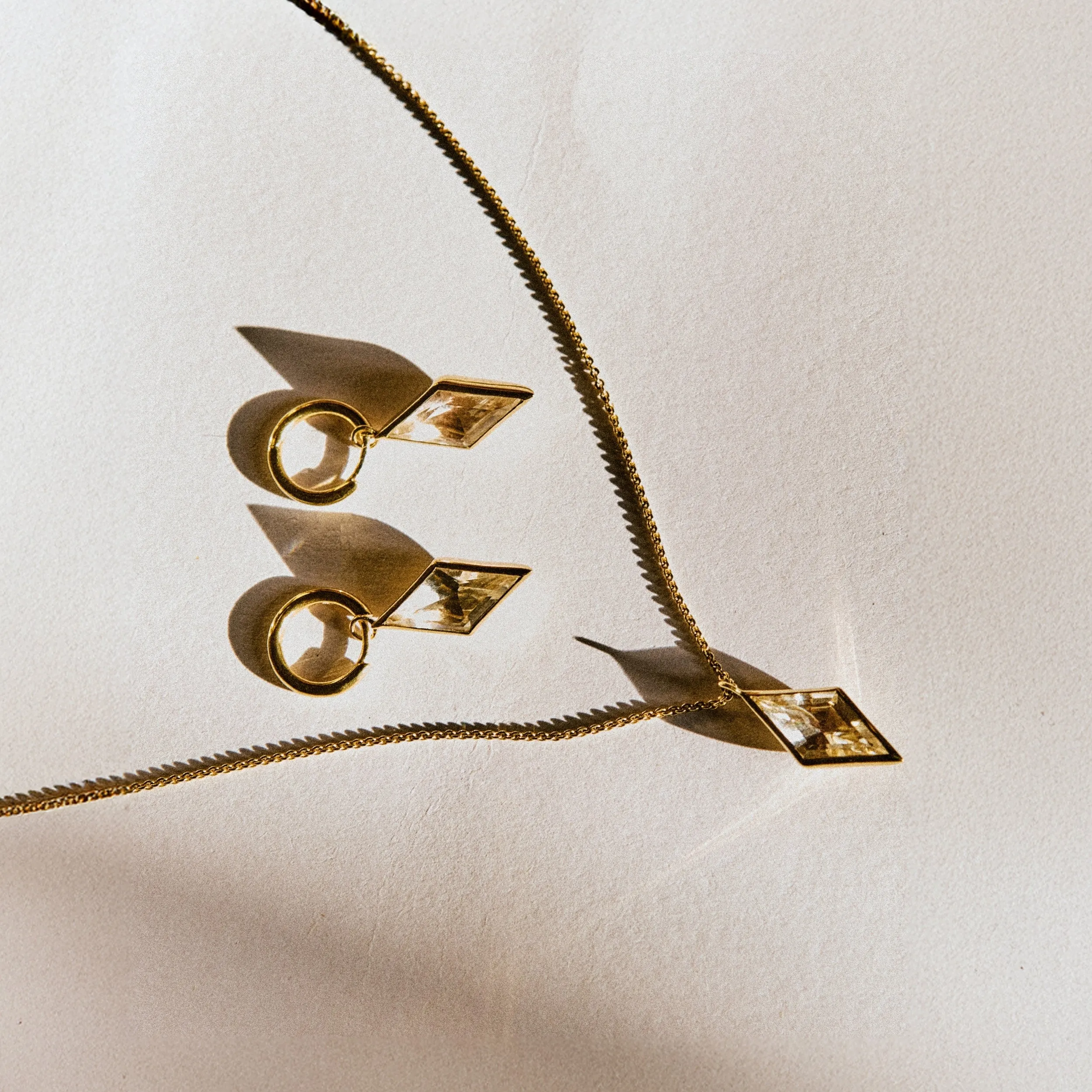 Kite Quartz Drop Earrings sold by Otiumberg product image thumbnail 4