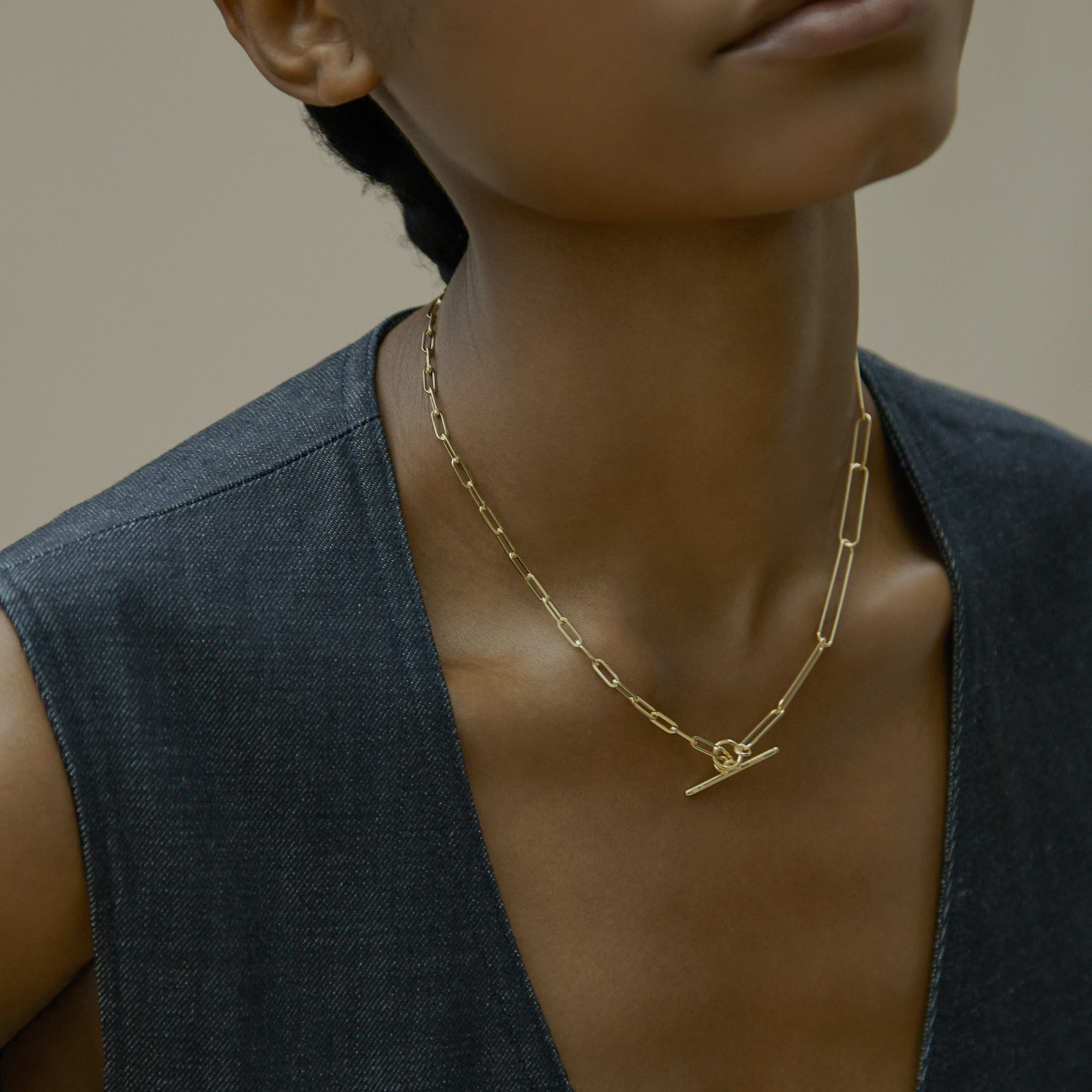 Two Chain Paperclip Necklace sold by Otiumberg product image thumbnail 2